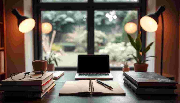 Person meditating in a peaceful setting with focus icons overlayed, symbolizing improved mental concentration and clarity