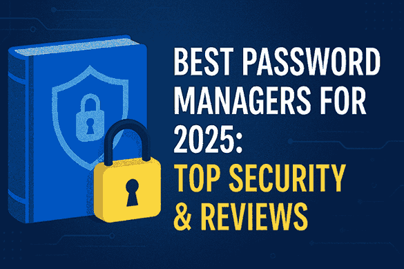 Digital lock icon with multiple keys, representing best password managers for 2025 security