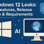 Windows 12 concept interface showcasing AI features and sleek desktop design in 2025